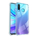 Coque Compatible avec Huawei P30 Lite Anti-Chocs avec Bords Renforcés en Silicone Transparente