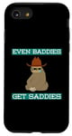 Coque pour iPhone SE (2020) / 7 / 8 Even Baddies Get Saddies Funny Sloth Cowboy Blague