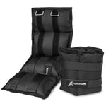 ProsourceFit Ankle/Wrist and Arm/Leg Weights Set of 2, Adjustable Strap 1 lb-5 lb, Adjustable Weight 15 lb, 10 lb, 7 lb for Men and Women