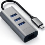 Satechi Satechi USB-C Aluminium 3xUSB3.0+Ethernet USB hub