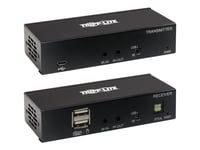 Eaton Tripp Lite Series Usb C To Hdmi Over Cat6 Extender Kit With Kvm Support, 4K 60Hz, 4:4:4, Transmitter/Receiver, Usb, Poc, Hdcp 2.2, Up To 230 Ft., Taa  - Förlängd Räckvidd För Audio/Video - Hdmi, Usb-C - Över Cat 6 - Upp Till 70 M - Taa-Kompati