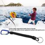 Retractable Spring Elastic Rope Security Gear Tool Anti Lost Keychain Fishing La