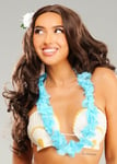 Hawaiian Turquoise Flower Lei Hula Garland Hula Fancy Dress Necklace