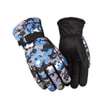 Gants Hiver Homme Tactile Gant VTT Gants de Conduite Gants Hommes Écran Tactile Vélo Gants Hommes d'hiver Main Gants pour Hommes pour Vélo Équitation Blue,One Size