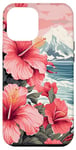 iPhone 15 Pro Max Pink Hibiscus Tropical Floral Hawaiian Flowers Island Case