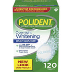 Polident Overnight Whitening Antibacterial Denture Cleanser Effervescent Tablet