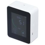 (White)CO2 Detector Large Screen Multifunctional Hygrometer Multiple