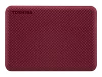 Toshiba Canvio Advance - Disque dur - 2 To - externe (portable) - 2.5" - USB 3.2 Gen 1 - rouge