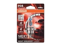 Osram Night Breaker Laser, 75 W, 12 V, H4, Halogen, 1 Stykker