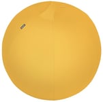 Leitz - Siège Ballon Ergonomique pour Bureau, 65 cm de Diamètre, avec Housse en Tissu / Balle d'Assise / Pompe à Air Manuelle / 2 Bouchons, Gamme Ergo Cosy, Jaune, 52790019