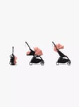 Stokke YOYO³ Pushchair Frame, Newborn Pack and 6+ Colour Pack, Black/Ginger