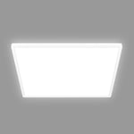 BRILONER - Plafonnier LED à lumière indirecte, 3 cm d'épaisseur, lumière blanc neutre, lampe LED, lampe de salon, panneau LED, lampe de cuisine, éclairage de plafond, 56x56x3 cm, blanc