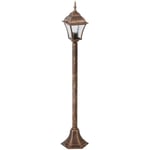 Lampe de table Lampadaire Lampe d'extérieur verre métallique Toscana antikgold Ø20,5cm b: 14,5 cm h: 106cm IP43