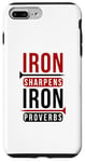 iPhone 7 Plus/8 Plus Iron sharpens iron Proverbs Solomon 27 verse 17 Bible Case