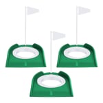 3 st Golf Putting Cup Golf Hål Träningshjälpmedel Golftillbehör Golfträningsputtar med Plast