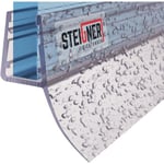 STEIGNER 70cm Joint d'étanchéité droit en PVC pour Paroi en Verre de Douche ou Baignoire, vitre 6/7/8mm, Anti-Fuites d'Eau, UK12