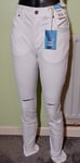 NEW Pull & Bear Super Skinny Men's White Denim Jeans W32