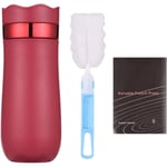 Kkmoon - Théière à café Portable avec séparation de l'eau, presse française, tasse thermos domestique, capacité de 320ml, rouge