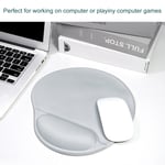 Wrist Rest Mouse Pad Gray Mouse Pad Wrist Support Soft Silicone For Game