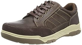 Hush Puppies Finley, Chaussure de Randonne Homme, café, 47 EU