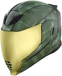 Icon Airflite Battlescar Casque int?gral 2 pi?Ces Vert Mat - 3XL