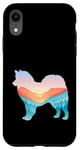 Coque pour iPhone XR American Eskimo Dog Nature Randonnée Chien Sunrise Adventure