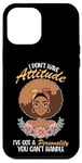 Coque pour iPhone 12 Pro Max Black Queen I Don't Have ATTITUDE Personnalité Femmes fortes