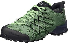 Salewa MS Wildfire Gore-TEX Chaussures de Randonnée Basses, Myrtle/Fluo Green, 44 EU