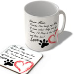 Dear Mum (Love From the Dog/Cat) - Mug and Coaster