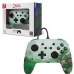 Manette filaire ((+ 2 Bouton Arrière )) Zelda Link Hyrule SWITCH Officiel Neuf