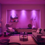 Philips Hue Centura-uppokohdevalo pyöreä 3x, musta