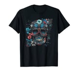 Floral Mexican Skull Day of the Dead Dia De Muertos Women T-Shirt