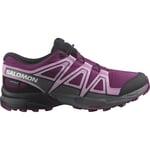 Salomon Juniors' Speedcross ClimaSalomon Waterproof Plum Caspia/Orchid Bouquet/Black, Plum Caspia / Orchid Bouquet / Black, 32