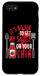 Coque pour iPhone SE (2020) / 7 / 8 Barbecue humoristique It's No Sin To Get My Sauce On Your Chin