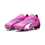 Puma Women Ultra Match Fg/Ag Wn'S Soccer Shoes, Poison Pink-Puma White-Puma Black, 4 UK