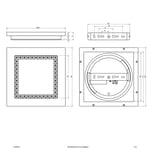 EVN ALQ -LED-paneeli valkoinen 12W 25x25 cm 4000 K