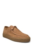 Biachad Loafer Suede Loafers Låga Skor Beige Bianco