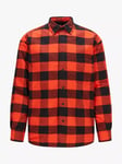 BOSS Leighten Check Shirt, Bright Orange