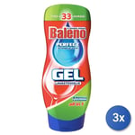 3x Baleno Gel Lave-Vaisselle 650 Ml. Classique Made IN Italy