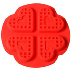 Premium Silicone Heart Shape Waffle Maker For Kids DIY Cake Mold