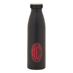 AC Milan Gourde Thermique, 0.5L, Noir, Aluminium, Unisexe