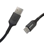 GREEN E - Cable Ecoconçu USB-C vers USB - 2,50 m - Noir