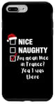 Coque pour iPhone 7 Plus/8 Plus Nice Naughty You Mean Nice In France - Père Noël amusant