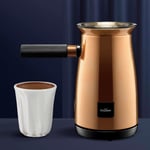 Hotel Chocolat Velvetiser Hot Chocolate Machine Complete Starter Kit, Copper