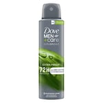 Dove Men+Care Advanced Extra Fresh Antiperspirant Aerosol deodorant for men with 1/4 moisturising cream for 72h sweat and odour protection 6x 150 ml