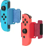 2 Pack Bracelet Compatible Avec Just Dance 2022 2021 2020 Switch & Oled Model, Poignet ¿¿Lastiques R¿¿Glables Compatible Avec Zumba Switch - Rouge Et Bleu