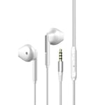 OLAF 3.5mm Écouteurs Filaire Casque In-Ear HIFI Stéréo Étanche Gamer Casque Avec Microphone Sport Écouteurs Pour Smart Phone-Blanc m22