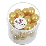 Rayher 14403161 Renaissance Verre Perles de Cire, 10 mm ø, Boîte 35 Pièces, S