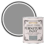 Rust-Oleum Grey Upcycled Furniture Paint in Chalky Finish - Pitch Grey 750ml