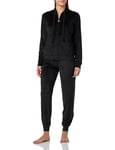 Emporio Armani Women's Emporio Armani Women's Trousers Chenille Full zip jacket and trousers, Black, XL UK